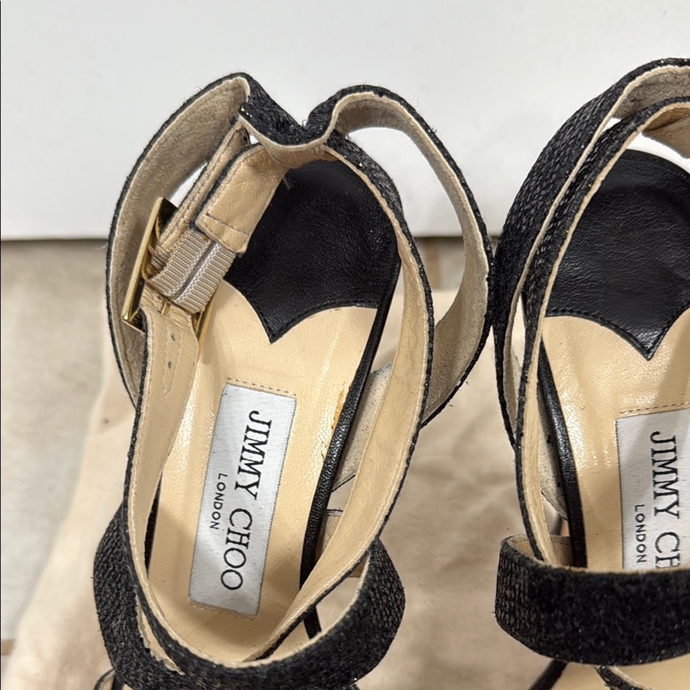 Jimmy Choo Black Heels Classic Design - Picture 2 of 6